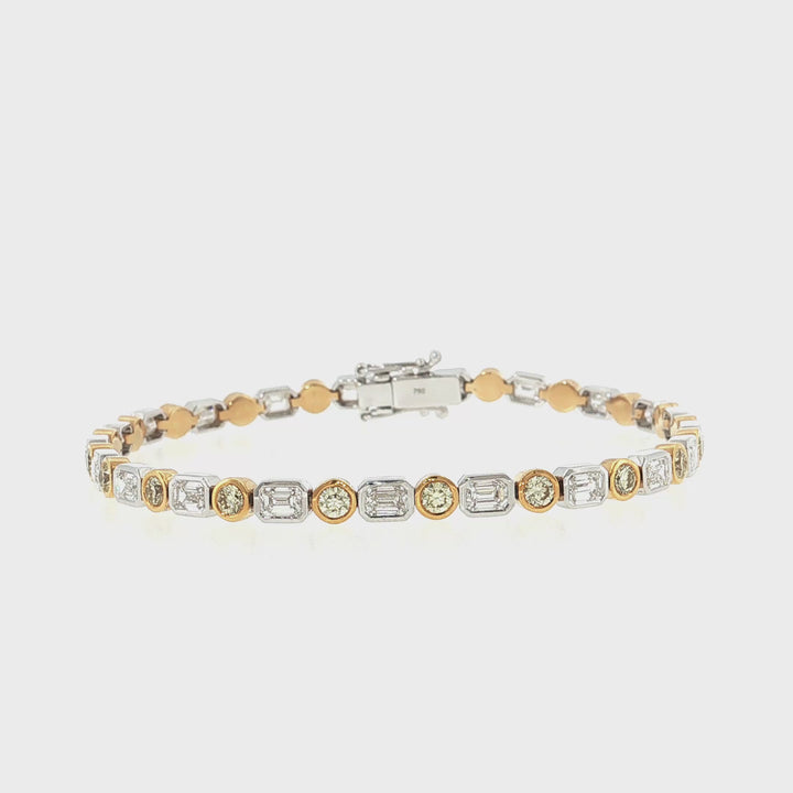 Bezel Set Diamond Bracelet With Y&W Diamonds