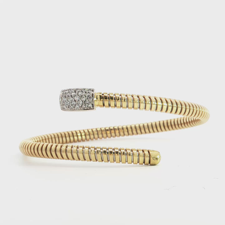 K Di Kuore Italian Pave Diamond Flexi Bracelet - K442011