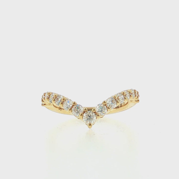 Matching Contour Diamond Band