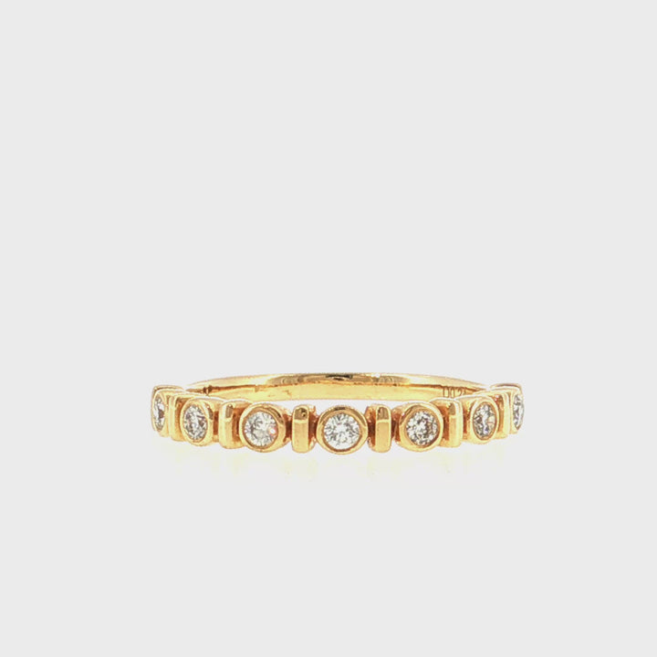 Bezel Set Diamond Fashion Ring