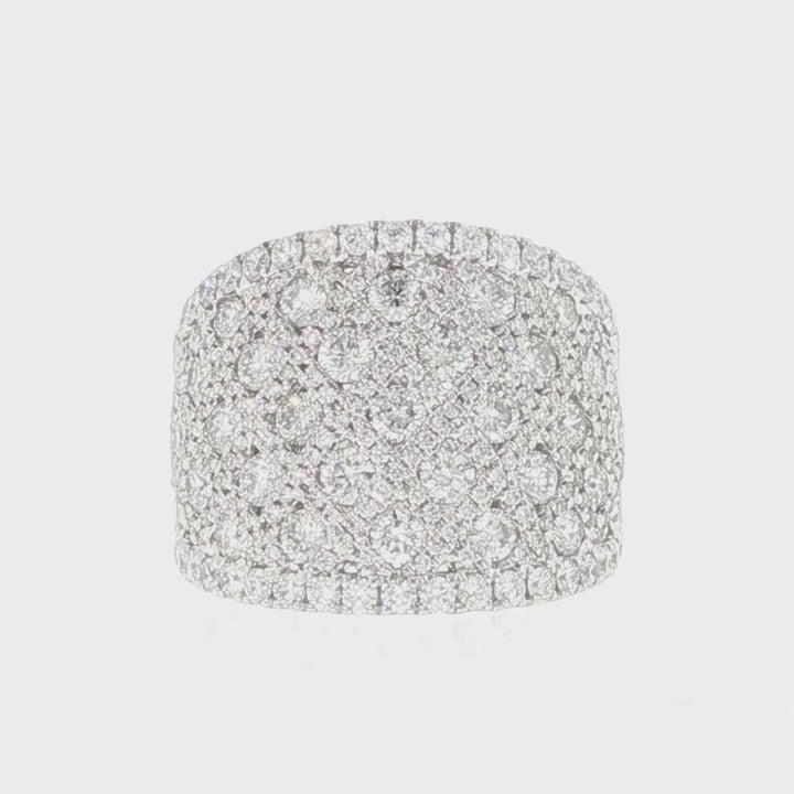 Wide Diamond Cocktail Ring - AR1733