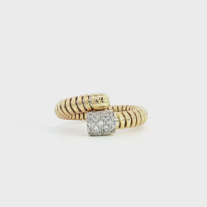 Italian Pave Diamond Flexi Ring - K434420