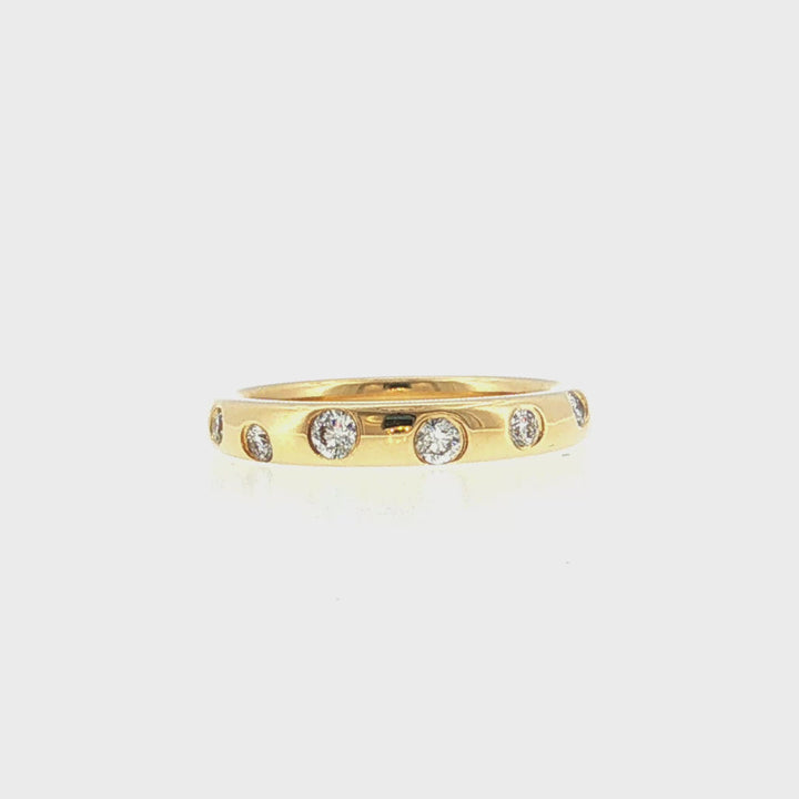 Flushed Set Diamond Band