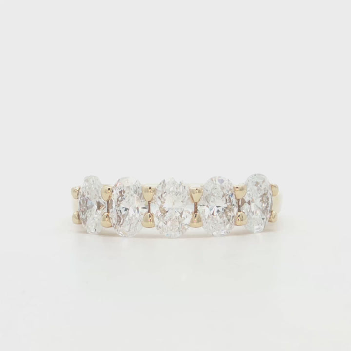 Oval Lab Grown Diamond Band - 5OVU1.5Y
