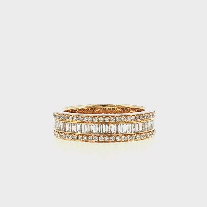 Baguette and Diamond Eternity Band