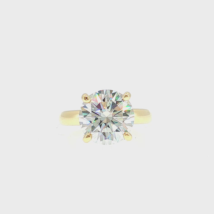3.00mm Wide Dome Solitaire Engagement Ring - YJC7120R-RD