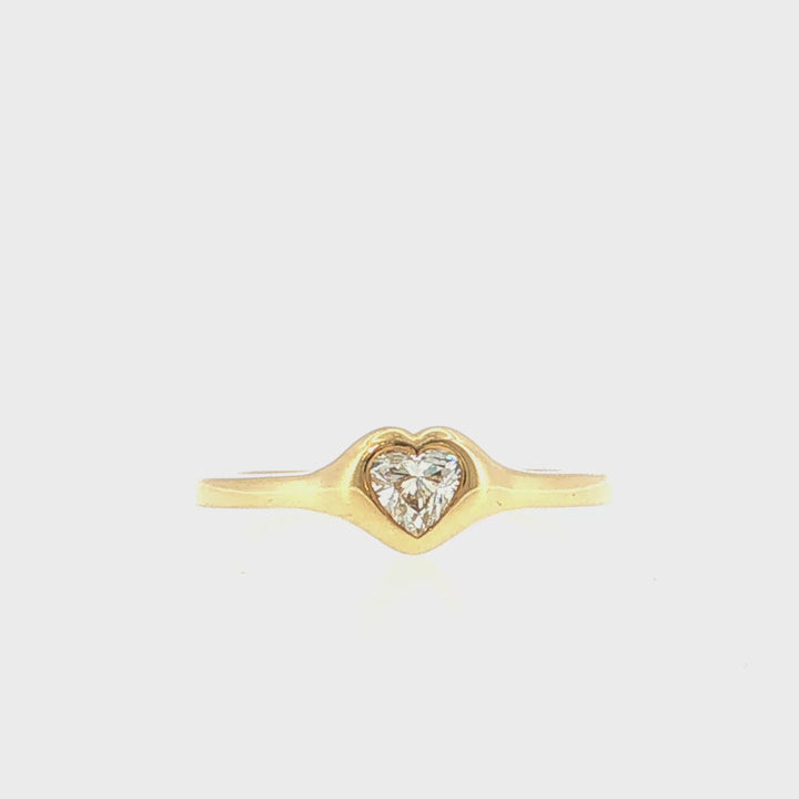 Bezel Set Diamond Ring