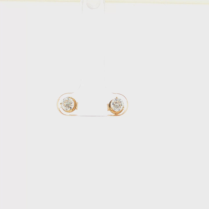 Martini Prong Lab Grown Diamond Stud Earrings (0.75 ct. tw.)