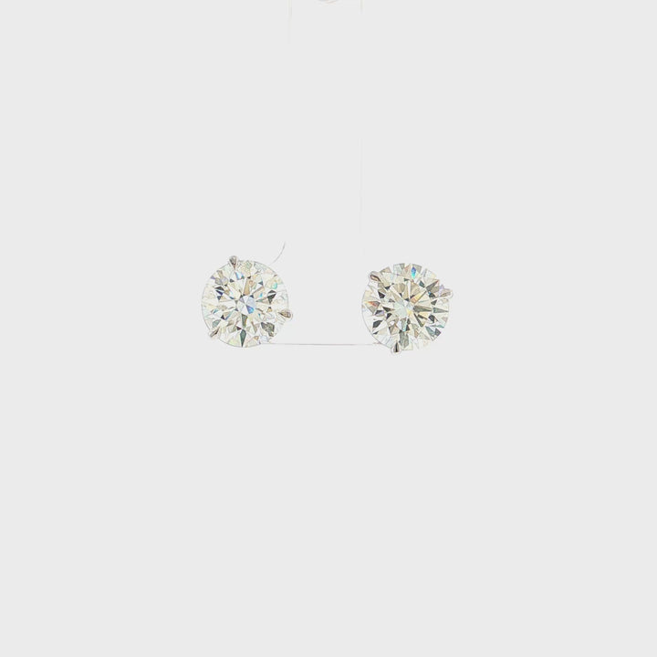 Martini Prong Lab Grown Certified Diamond Stud Earrings (6.00 ct. tw.)