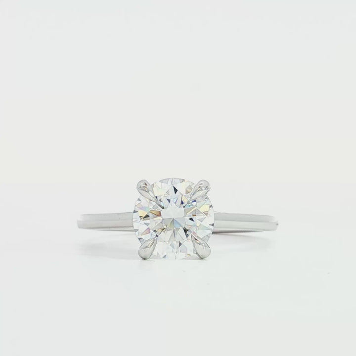 Claw Prongs Solitaire Engagement Ring - N0423SMA