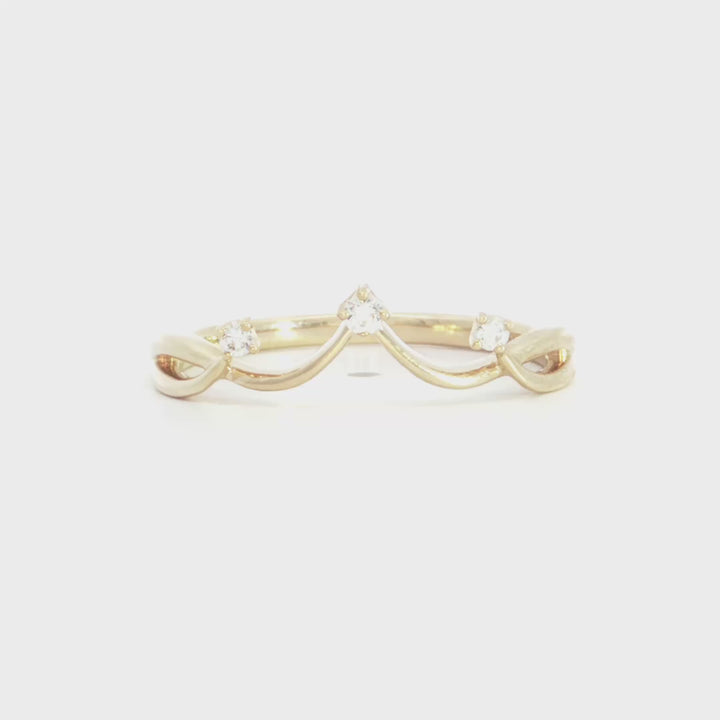 Diamond Crown Contour Band - R5625/M1-BD