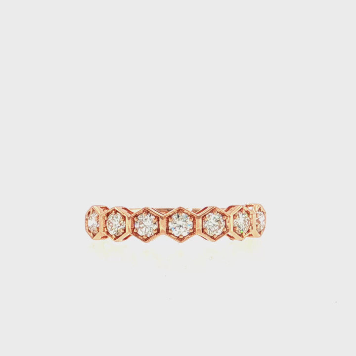 Honeycomb Diamond Band