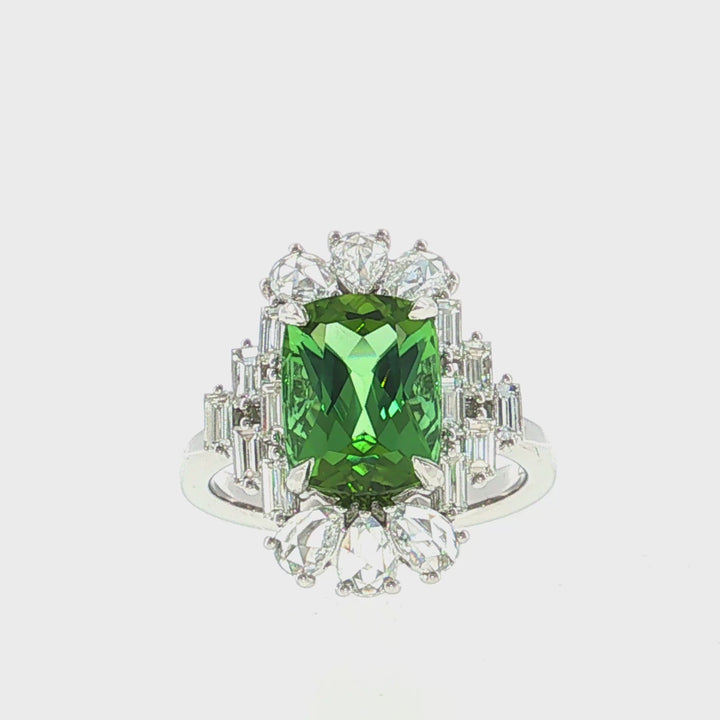 Diamond & Tourmaline Cocktail Ring