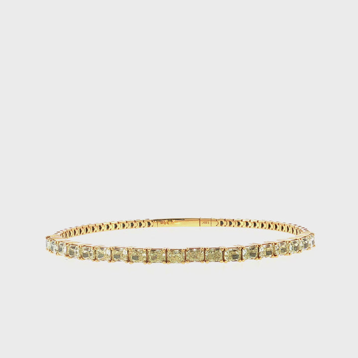 Fancy Yellow Diamond Bangle