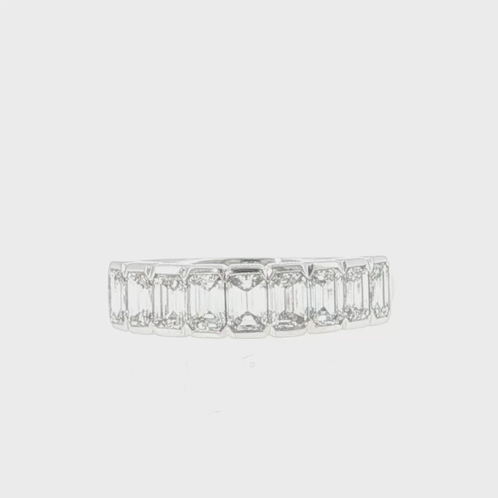 Half Way Set Semi Bezel Diamond Ring - GR16410