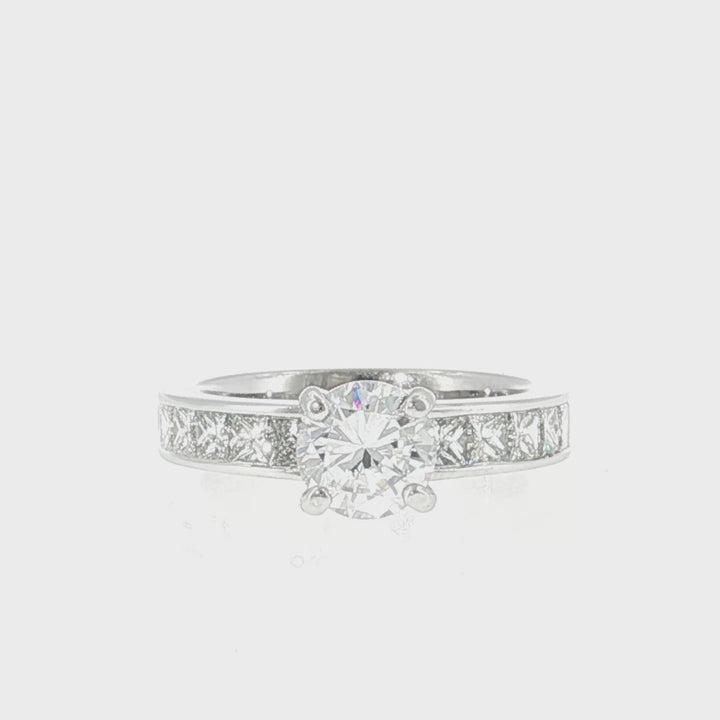 Channel Set Diamond Engagement Ring - GR07793